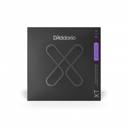 D'ADDARIO XTAPB1152 - струны для акустической гитары, фосфор/бронза, 11-52, с покрытием D'ADDARIO XTAPB1152 - струны для акустической гитары, фосфор/бронза, 11-52, с покрытием