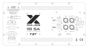 FBT X-SUB 115SA - активный сабвуфер, бас-рефлекс, 15', 1200 Вт, 42Гц - 120Гц, SPL 135 дБ, DSP 4 прес FBT X-SUB 115SA - активный сабвуфер, бас-рефлекс, 15', 1200 Вт, 42Гц - 120Гц, SPL 135 дБ, DSP 4 прес