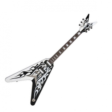 DEAN MS CUSTOM FLAMES - электрогитара «стрела»,22 лада,24 3/4,HH,2V+1T кейс, графика Flames DEAN MS CUSTOM FLAMES - электрогитара «стрела»,22 лада,24 3/4,HH,2V+1T кейс, графика Flames