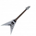 DEAN VMNTX MSL - электрогитара типа 'стрела',24 лада,25 1/2,HH,2V+1T, цвет серебристый металлик