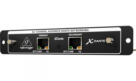 BEHRINGER X-DANTE - карта расширения Dante для X32, для записи и воспроизведения до 64 кан. аудио BEHRINGER X-DANTE - карта расширения Dante для X32, для записи и воспроизведения до 64 кан. аудио