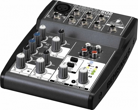 BEHRINGER 502 - микшер,5 входов, выходы основ.микса, стереовыход на наушники и CD/tape,эквалайзер BEHRINGER 502 - микшер,5 входов, выходы основ.микса, стереовыход на наушники и CD/tape,эквалайзер