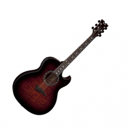 DEAN EXQA TGE - электроакустическая гитара, EQ, тюнер, корпус ясень, цвет тигровый санбёрст DEAN EXQA TGE - электроакустическая гитара, EQ, тюнер, корпус ясень, цвет тигровый санбёрст