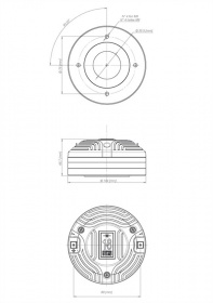 EIGHTEEN SOUND ND2T/8 - драйвер, неодим, 8 Ом, 80 Вт, 110 dB, 800...20000 Гц, выход 1.4' EIGHTEEN SOUND ND2T/8 - драйвер, неодим, 8 Ом, 80 Вт, 110 dB, 800...20000 Гц, выход 1.4'
