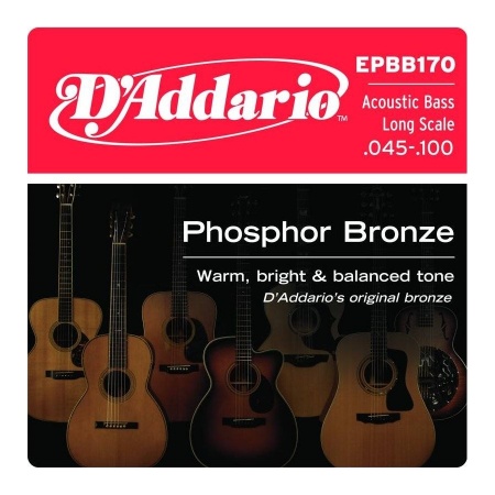 D'ADDARIO EPBB170 - струны для акуст. БАС-гитары. SOFT, фосфор-бронза 45-100 D'ADDARIO EPBB170 - струны для акуст. БАС-гитары. SOFT, фосфор-бронза 45-100
