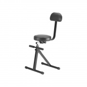 ONSTAGE DT8500 - стульчик гитариста, десять позиций регулировки по высоте, мягкое сидение, черный
