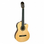 SAMICK CN-2CE N - классическая гитара с подключением, с вырезом, 4/4, ель, цвет натуральный