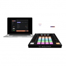 WOLFMIX WOLFMIX-W1-MK2 - автономный DMX-контроллер, MK2, 4х DMX512 (до 2048 каналов), USB, MIDI WOLFMIX WOLFMIX-W1-MK2 - автономный DMX-контроллер, MK2, 4х DMX512 (до 2048 каналов), USB, MIDI