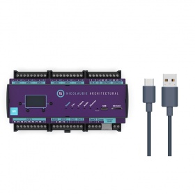 NICOLAUDIE ARCHITECTURAL DINA-DR1 - DMX-интерфейс, 6х DMX512 (3072 канала), 20зон, 2000сцен, USB-C, NICOLAUDIE ARCHITECTURAL DINA-DR1 - DMX-интерфейс, 6х DMX512 (3072 канала), 20зон, 2000сцен, USB-C,