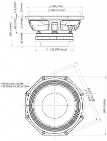 EIGHTEEN SOUND 8NMB750/8 - 8' динамик среднебасовый, неодим, 8 Ом, 250 Вт AES, 93,5 дБ, 56...7000 Гц EIGHTEEN SOUND 8NMB750/8 - 8' динамик среднебасовый, неодим, 8 Ом, 250 Вт AES, 93,5 дБ, 56...7000 Гц