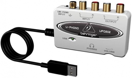 BEHRINGER UFO202 - цифровой аудиоинтерфейс с предусилителем, для оцифровывания записи с ленты и вини BEHRINGER UFO202 - цифровой аудиоинтерфейс с предусилителем, для оцифровывания записи с ленты и вини