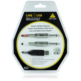BEHRINGER LINE 2 USB - линейный стерео USB-аудиоинтерфейс (кабель), 44.1кГц и 48 кГц, длина 2 м. BEHRINGER LINE 2 USB - линейный стерео USB-аудиоинтерфейс (кабель), 44.1кГц и 48 кГц, длина 2 м.