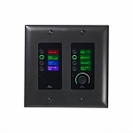 BSS EC-8BV-BLK-EU - панельный контроллер с 8 кнопками и регулятором уровня, Ethernet , цвет чё