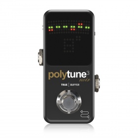 TC ELECTRONIC POLYTUNE 3 NOIR - хроматический тюнер с полиф. режимом и отключаемым буфером TC ELECTRONIC POLYTUNE 3 NOIR - хроматический тюнер с полиф. режимом и отключаемым буфером