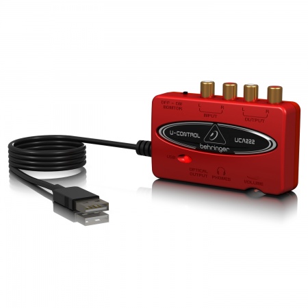 BEHRINGER UCA222 - аудиоинтерфейс USB для обработки и воспроизведения звука, 16 бит/48 кГц BEHRINGER UCA222 - аудиоинтерфейс USB для обработки и воспроизведения звука, 16 бит/48 кГц