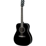 YAMAHA F370 BL - акустическая гитара формы дредноут, дека ель, гриф - нато, цвет черный
