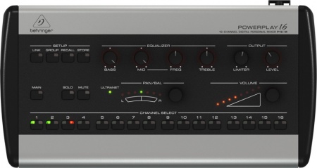 BEHRINGER P16-M - 16-канальный цифровой персональный микшерный пульт BEHRINGER P16-M - 16-канальный цифровой персональный микшерный пульт