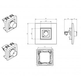 POWERSOFT WMP SELECTOR SQUARE WHITE - 4-позиц. контроллер д/удалённого управ-я усилит. Powersoft, бе POWERSOFT WMP SELECTOR SQUARE WHITE - 4-позиц. контроллер д/удалённого управ-я усилит. Powersoft, бе