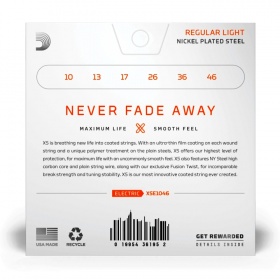 D'ADDARIO XSE1046 - струны для электрогитары, никелированная сталь, с покрытием D'ADDARIO XSE1046 - струны для электрогитары, никелированная сталь, с покрытием