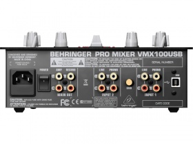 BEHRINGER VMX100USB - микшер для DJ, 2-канальный,Встроенный USB-интерфейс, МАС, РС BEHRINGER VMX100USB - микшер для DJ, 2-канальный,Встроенный USB-интерфейс, МАС, РС