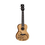 LUNA UKE TC SPR - укулеле, концертная, цвет:'Традиционный гавайский орнамент'