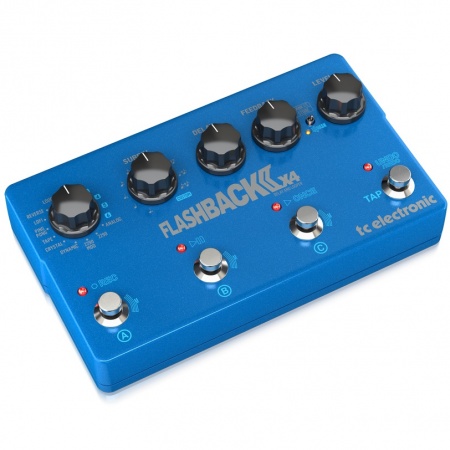 TC ELECTRONIC FLASHBACK 2 X4 DELAY - гитарная педаль эффекта задержки,с функцией TonePrint и лупером TC ELECTRONIC FLASHBACK 2 X4 DELAY - гитарная педаль эффекта задержки,с функцией TonePrint и лупером