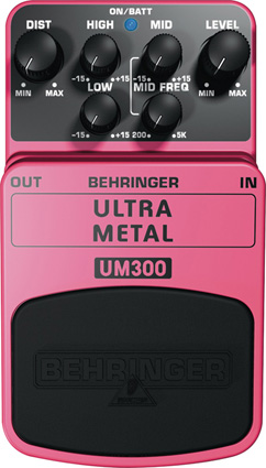 BEHRINGER UM300 - педаль эффектов 'Ультра Метал'- дисторшн