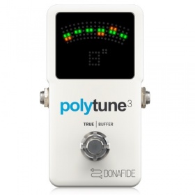 TC ELECTRONIC POLYTUNE 3 - хроматический тюнер с полифоническим режимом и отключаемым буфером TC ELECTRONIC POLYTUNE 3 - хроматический тюнер с полифоническим режимом и отключаемым буфером