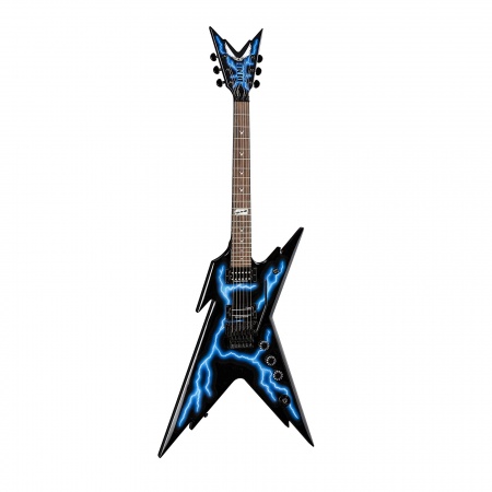 DEAN RZR LTNG - электрогитара серии Dime Razorback, 22 лада, HH, кейс, графика 'молния' DEAN RZR LTNG - электрогитара серии Dime Razorback, 22 лада, HH, кейс, графика 'молния'