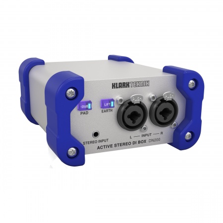 KLARK TEKNIK DN200 V2 - двухканальный активный Di-box с трансформаторной развязкой, Mini-Jack, XLR-C KLARK TEKNIK DN200 V2 - двухканальный активный Di-box с трансформаторной развязкой, Mini-Jack, XLR-C