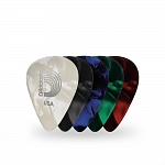 PLANET WAVES 1CAP4-10 - комплект медиаторов, 10 шт., толщина 0,70, разноцветные, материал целлулоид