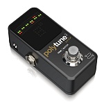 TC ELECTRONIC POLYTUNE 3 NOIR - хроматический тюнер с полиф. режимом и отключаемым буфером