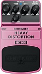 BEHRINGER HD300 - педаль эффектов 'Хэви Дисторшн', индивидуальные регуляторы