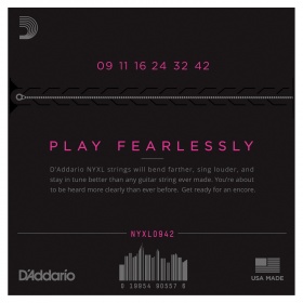D'ADDARIO NYXL0942 - струны для электрогитары, никель, 9-42 D'ADDARIO NYXL0942 - струны для электрогитары, никель, 9-42