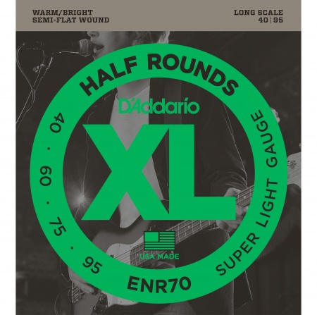 D'ADDARIO ENR70 - струны для БАС-гитары, Nickel/Long, 40-95 D'ADDARIO ENR70 - струны для БАС-гитары, Nickel/Long, 40-95