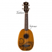 LUNA UKE TATTOO - укулеле, сопрано, чехол, лазерная гравировка - кельтский узор