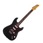 REDHILL STM300 MBK - электрогитара, Стратокастер (Stratocaster), S-S-H, ольха/клен+палисандр, цвет ч