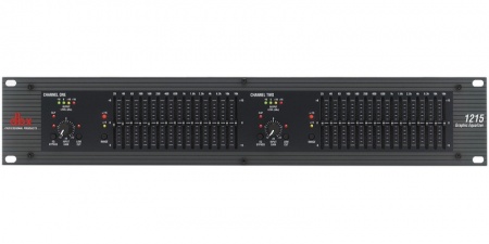 dbx 1215 - двухканальный графический эквалайзер,15-ти полосный, 2/3 октавный