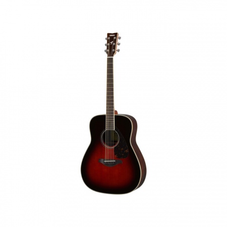 YAMAHA FG830 TBS - акуст гитара, дредноут, верхняя дека массив ели, цвет табачный санбёрст