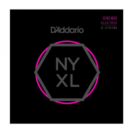 D'ADDARIO NYXL0980 - струны для 8-стр. электрогитары, диаметр: 9-80 D'ADDARIO NYXL0980 - струны для 8-стр. электрогитары, диаметр: 9-80