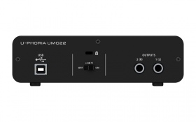 BEHRINGER UMC22 - аудиоинтерфейс USB,2входа, 2 выхода, микр. предусилитель MIDAS BEHRINGER UMC22 - аудиоинтерфейс USB,2входа, 2 выхода, микр. предусилитель MIDAS