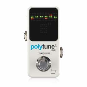 TC ELECTRONIC POLYTUNE 3 MINI - хроматический тюнер с полифоническим режимом и отключаемым буфером TC ELECTRONIC POLYTUNE 3 MINI - хроматический тюнер с полифоническим режимом и отключаемым буфером
