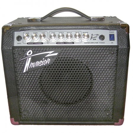 INVASION GS20R - Гит. комбо 20ВтRMS, 8', 3 п. экв, ревер, вых.на наушн., 372х346х230 мм,9 кг. INVASION GS20R - Гит. комбо 20ВтRMS, 8', 3 п. экв, ревер, вых.на наушн., 372х346х230 мм,9 кг.