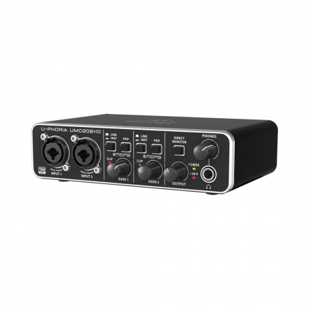 BEHRINGER UMC202HD - аудиоинтерфейс USB, 2входа, 2 выхода, микр. предусилитель MIDAS,24-Bit/192 kHz. BEHRINGER UMC202HD - аудиоинтерфейс USB, 2входа, 2 выхода, микр. предусилитель MIDAS,24-Bit/192 kHz.