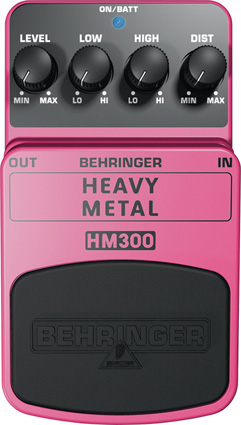 BEHRINGER HM300 - педаль эффектов 'Хэви Метал'-дисторшн