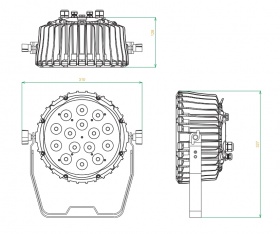 INVOLIGHT LEDPAR154W - светодиодный всепогодный прожектор, RGBW 15x 8Вт, IP65, DMX-512 нет в наличии INVOLIGHT LEDPAR154W - светодиодный всепогодный прожектор, RGBW 15x 8Вт, IP65, DMX-512 нет в наличии