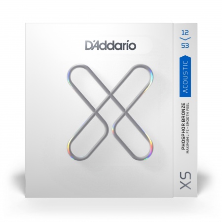 D'ADDARIO XSAPB1253 - струны с покрытием для акустической гитары, фосфорная бронза, калибр 12-53 D'ADDARIO XSAPB1253 - струны с покрытием для акустической гитары, фосфорная бронза, калибр 12-53