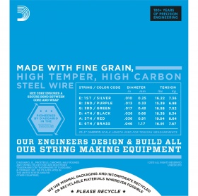 D'ADDARIO ESXL110 - струны для электрогитары, 010/046. (шарик на 2 концах) D'ADDARIO ESXL110 - струны для электрогитары, 010/046. (шарик на 2 концах)
