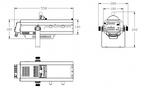 INVOLIGHT LEDFS150 - светодиодный прожектор следящего света , 150 Вт (LED Engin), DMX-512 INVOLIGHT LEDFS150 - светодиодный прожектор следящего света , 150 Вт (LED Engin), DMX-512